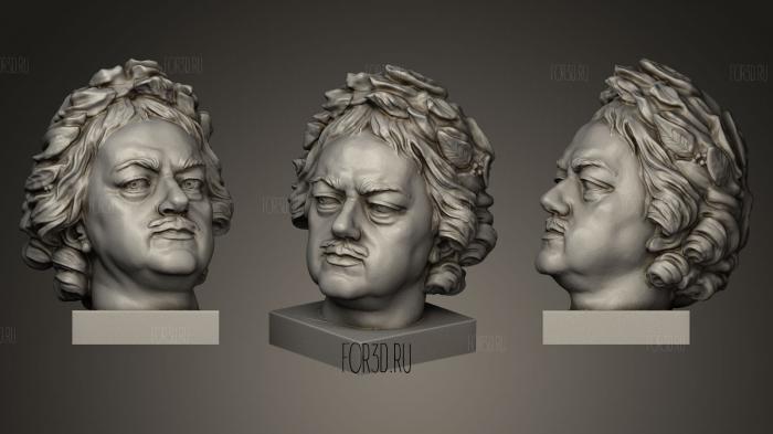 Peter the Great head 3d stl модель для ЧПУ