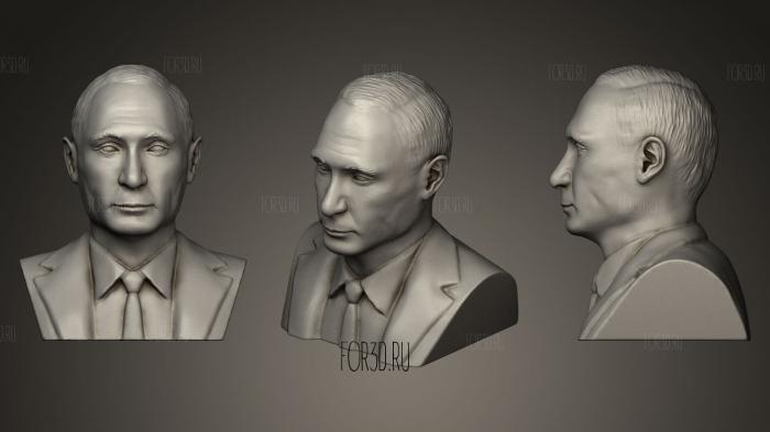 Vladimir Putin sculpture stl model for CNC