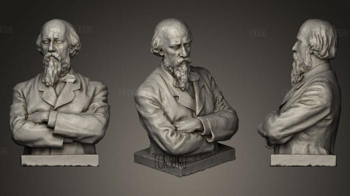 Nekrasov Nikolay Alekseevich 1821-1878 stl model for CNC
