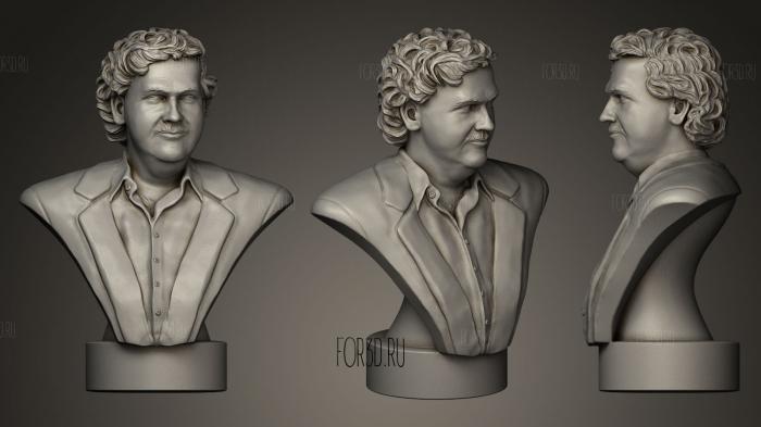 Pablo Escobar 3D portrait 3d stl модель для ЧПУ
