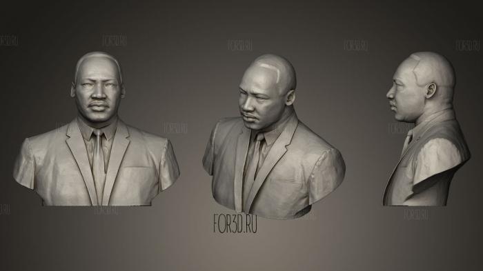 Reverend Dr Martin Luther King Jr Bronze 3d stl модель для ЧПУ