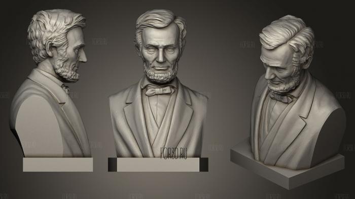 Abraham Lincoln Bust 3d stl модель для ЧПУ