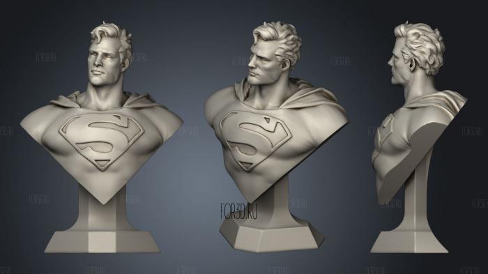 Классический Бюст Супермена 3d stl модель для ЧПУ