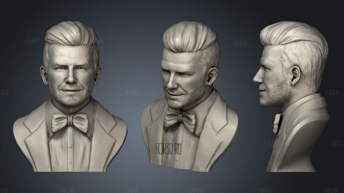 David Beckham Bust 3d stl модель для ЧПУ