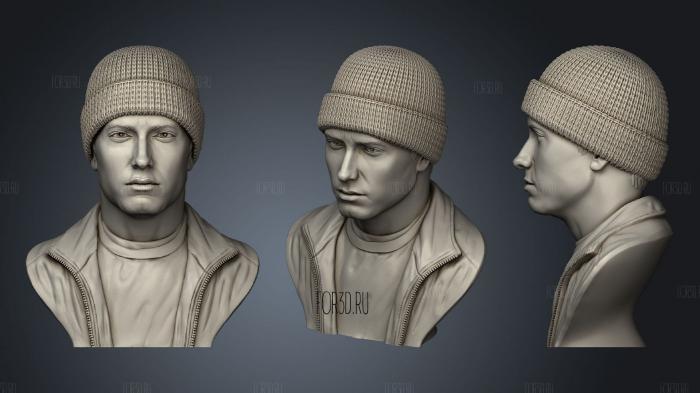 Eminem bust 3d stl модель для ЧПУ