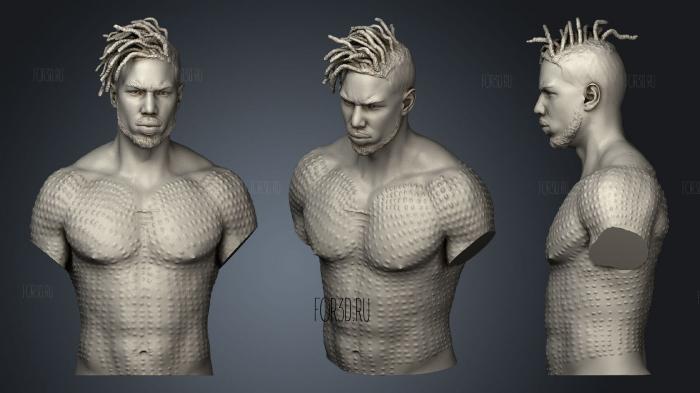 Eric Killmonger from Black Panther stl model for CNC