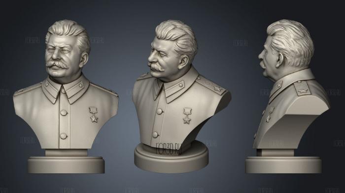 Бюст Иосифа Сталина 3d stl модель для ЧПУ
