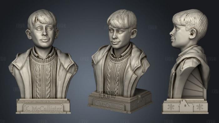 Kevin Mc Calister bust stl model for CNC
