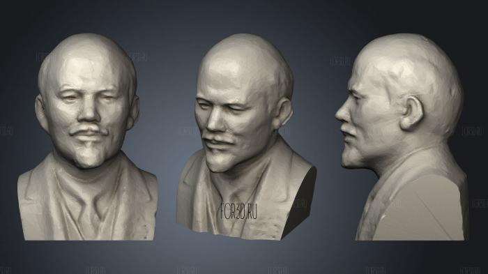 Lenin bust stl model for CNC