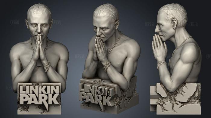 Linkin Park Честер Беннингтон 3d stl модель для ЧПУ