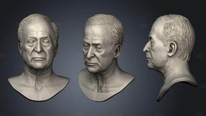 MICHAEL CAINE bust stl model for CNC