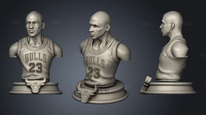 Michael Jordan Busto 3d stl модель для ЧПУ
