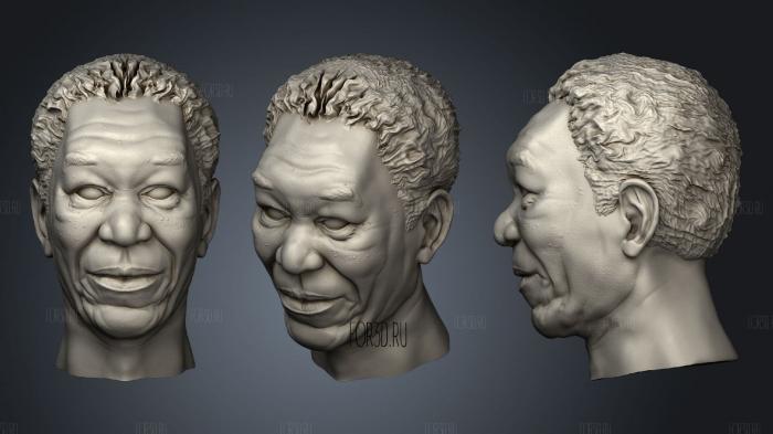 Morgan Freeman 3d stl модель для ЧПУ
