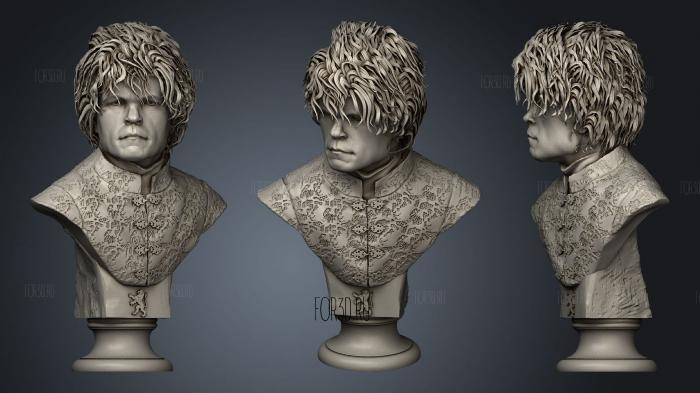 Tyrion Lannister Bust stl model for CNC