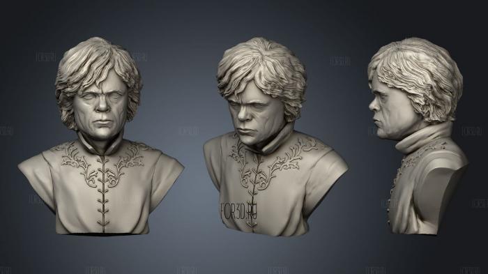 Tyrion Lannister Bust stl model for CNC