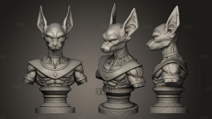 Beerus from Dragonball stl model for CNC