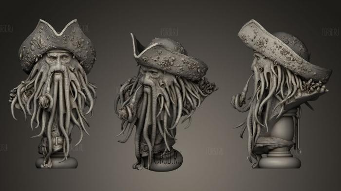 Davy Jones with heat stl model for CNC