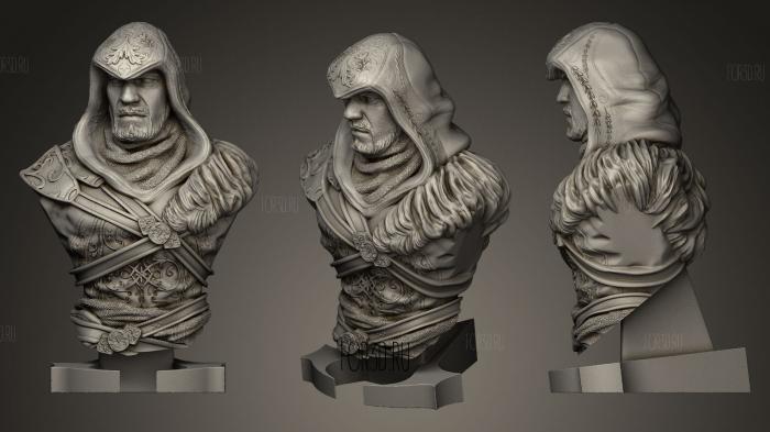 Ezio Auditore from the Assassins Creed stl model for CNC
