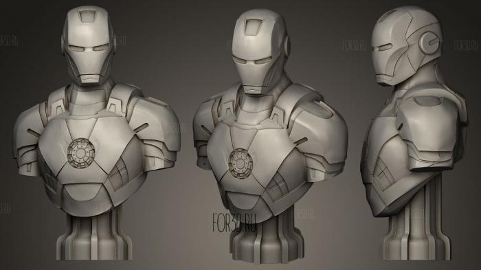 Ironman with podium stl model for CNC