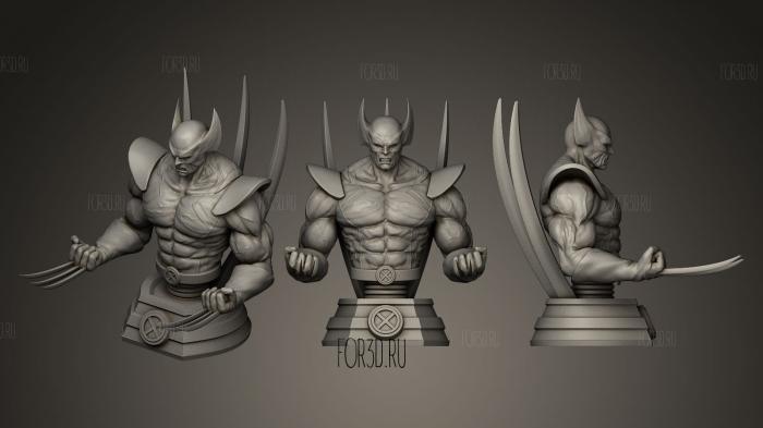 Wolverine with swords and knives 3d stl модель для ЧПУ