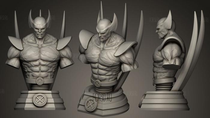 Wolverine with swords stl model for CNC