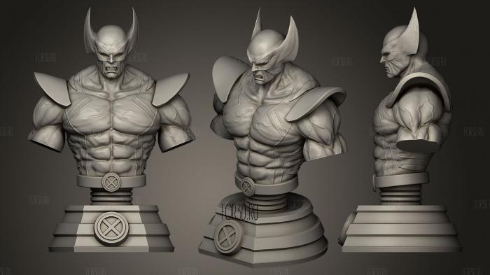 Wolverine without swords 3d stl модель для ЧПУ