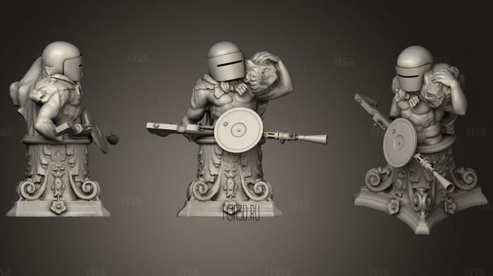 Behold Lord Tachanka stl model for CNC