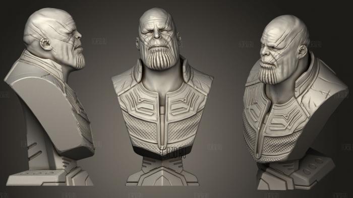 Infinity War Thanos Bust (Fan Art) stl model for CNC