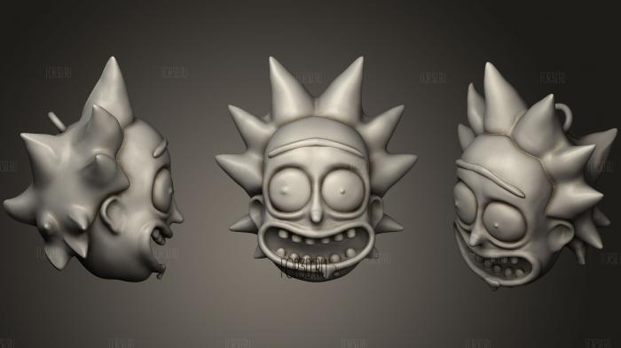 Rick Sanchez keychain stl model for CNC