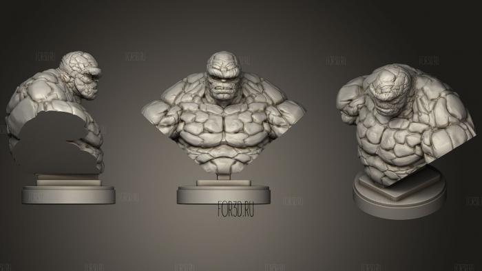 Thing (Fantastic Four) stl model for CNC
