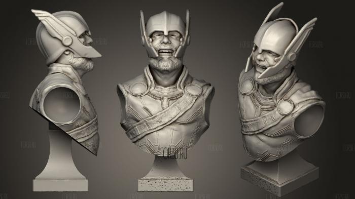 Thor Gladiator Bust stl model for CNC