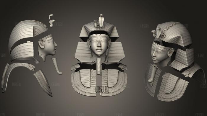 Tutankhamuns Mask v3 3d stl модель для ЧПУ