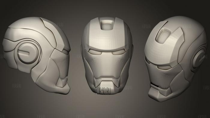 Iron Man Helmet stl model for CNC