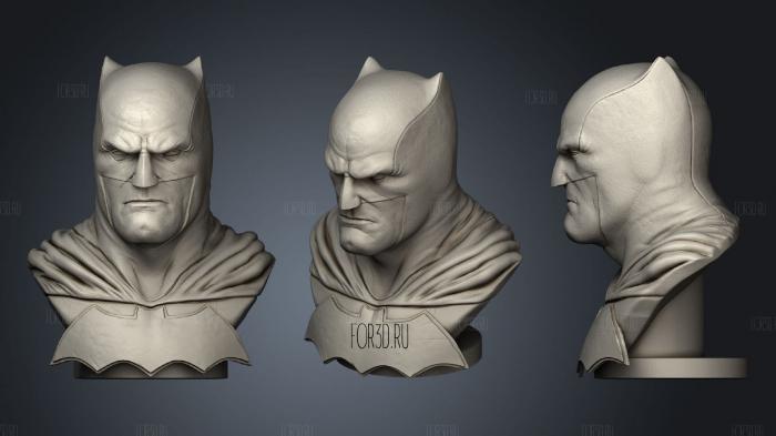 Batman angry bust stl model for CNC