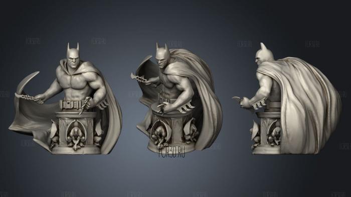 Batman batarang bust stl model for CNC