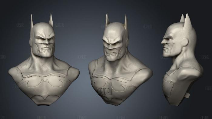 Batman Bust 22 stl model for CNC