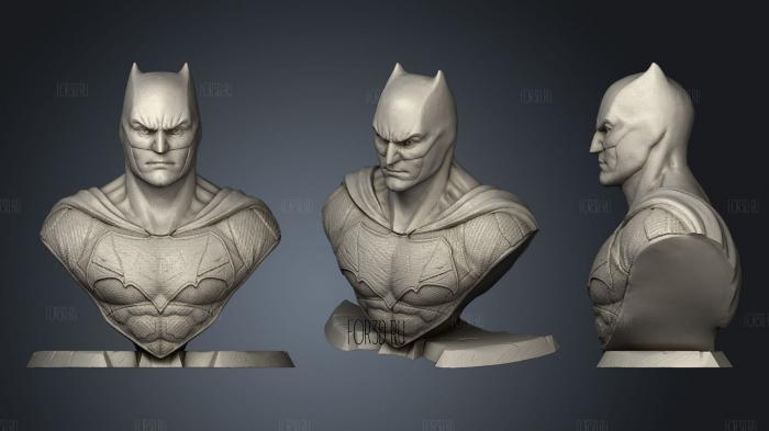 Batman Bust Justice League stl model for CNC
