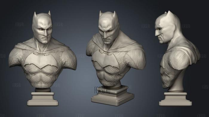 Batman bust stl model for CNC