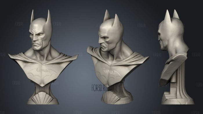 Batman Bust 3 stl model for CNC