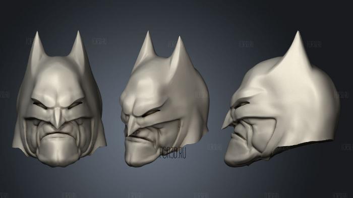 Batman Classic and Alternative Bust stl model for CNC