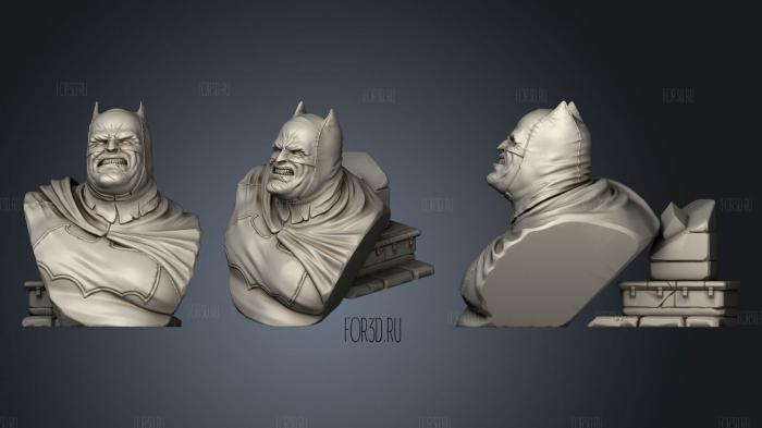 Batman old fat bust 3d stl модель для ЧПУ