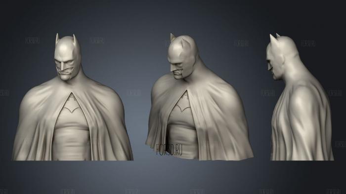 Batman the caped crusader bust 3d stl модель для ЧПУ