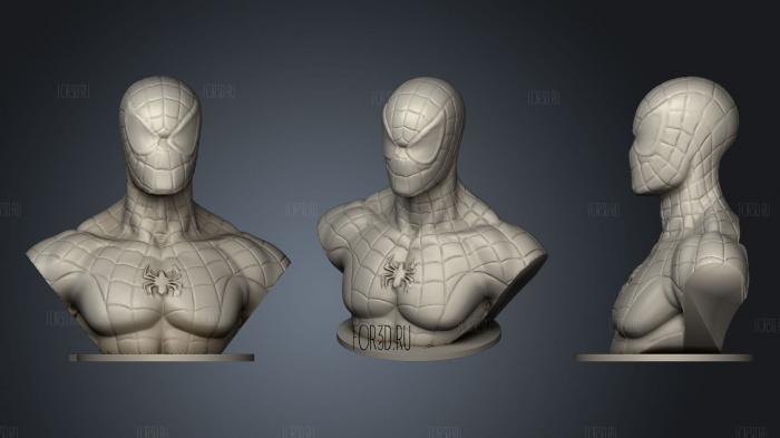 Black Spider Man stl model for CNC