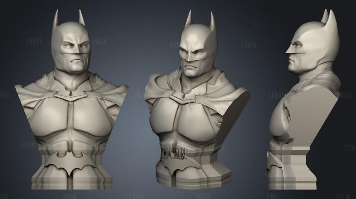 Bust batman hd stl model for CNC