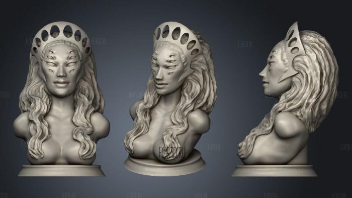 Bust of the stalk from the comic saga stl model for CNC
