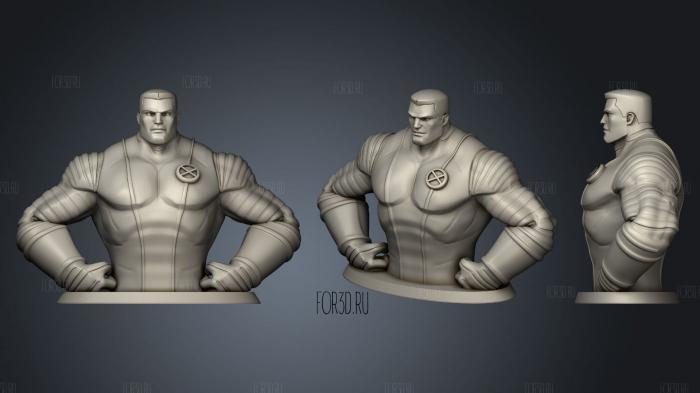 Colossus Bust High Res stl model for CNC