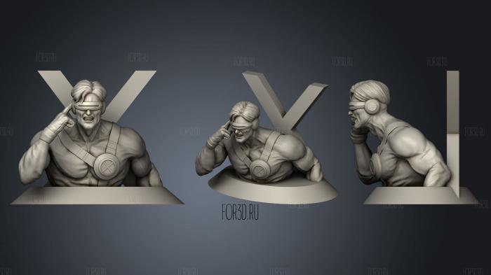 Cyclops bust stl model for CNC