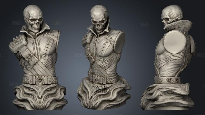 Ghost Rider Bust stl model for CNC