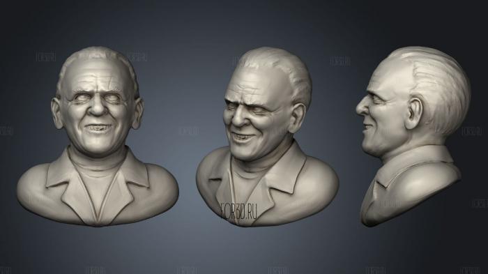 Hannibal lector wip stl model for CNC