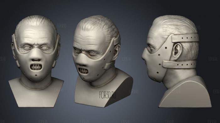 Hannibal lectur bust stl model for CNC